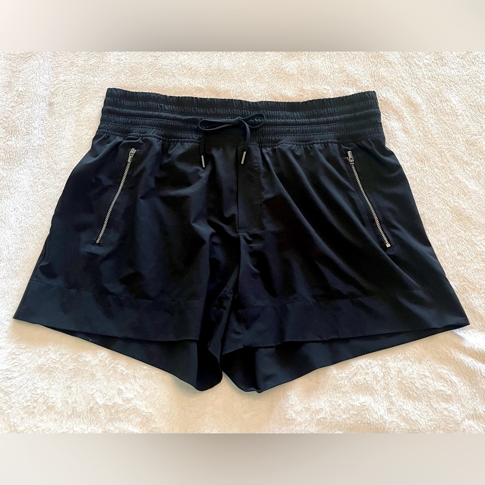 Athleta Black Athletic Shorts Lightweight Relaxed Fit